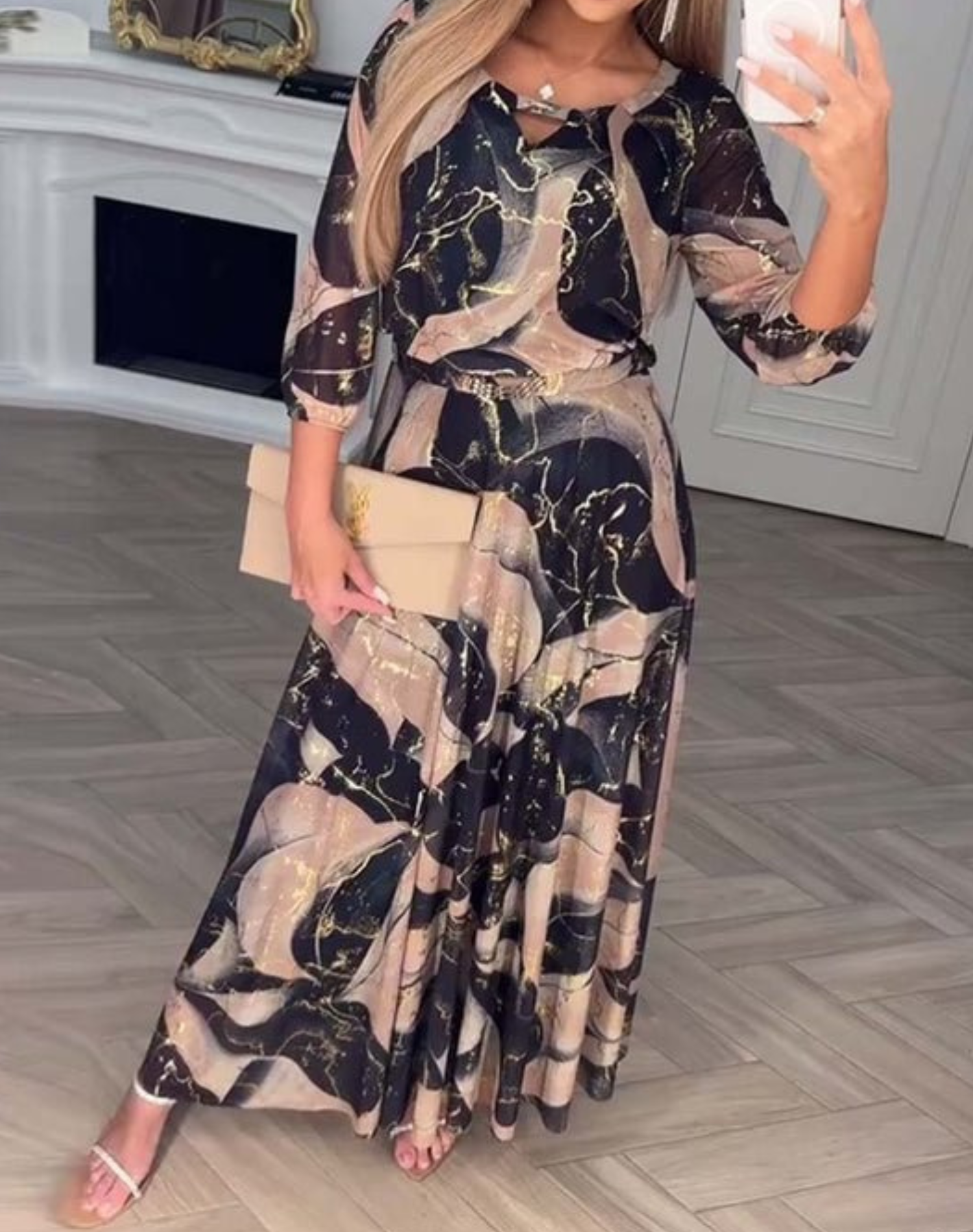 Chavelle | Printed Chiffon Dress