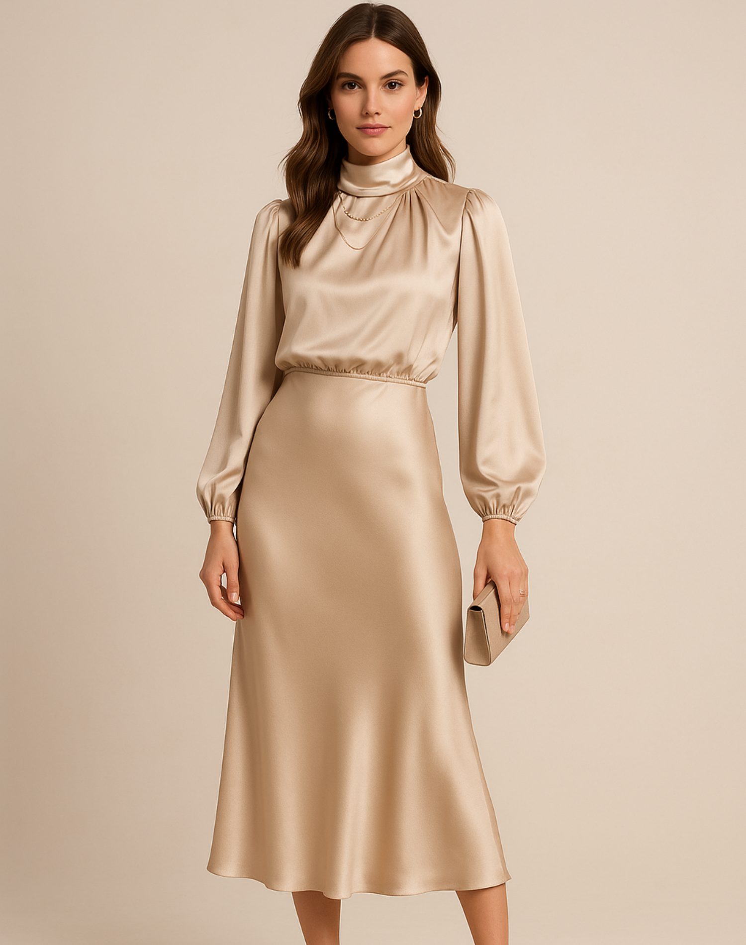 Kriz | High Waist Midi Dress