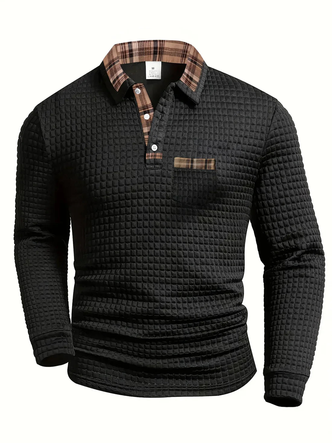 Men’s Classic Textured Knit Long Sleeve Sweater
