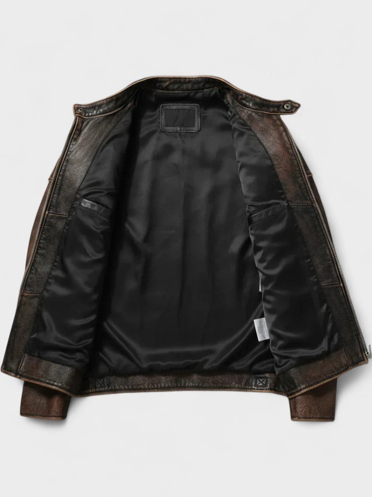 Troels™ | Vintage leather jacket for men