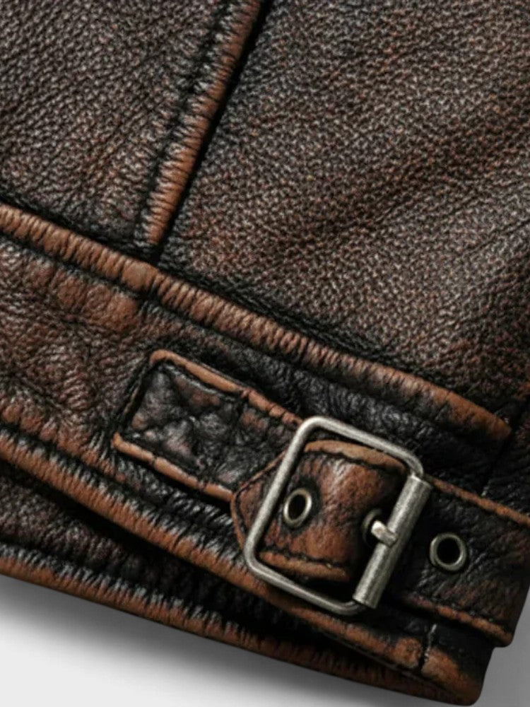 Troels™ | Vintage leather jacket for men