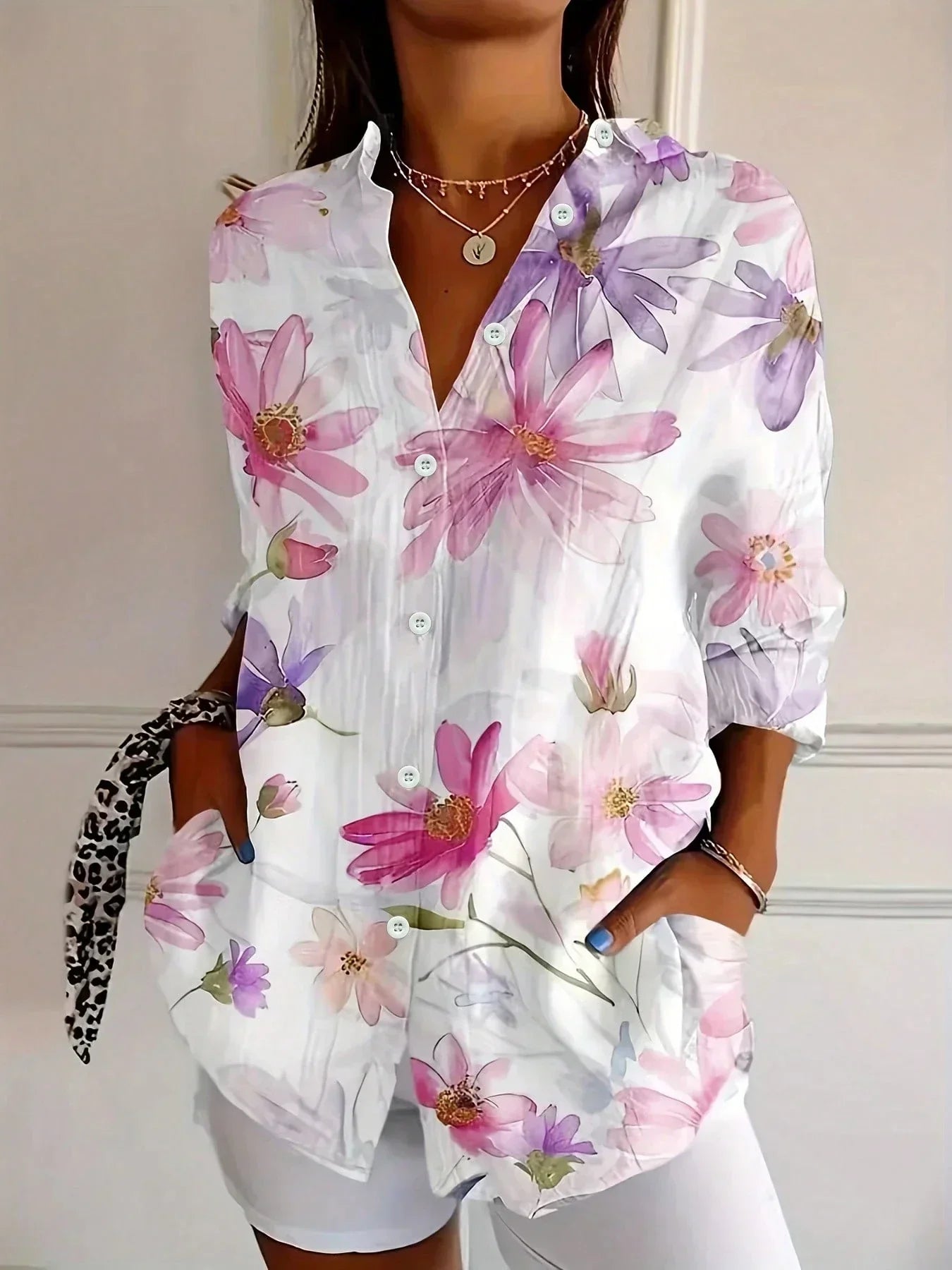 Astrid | Colorful Pattern Blouse