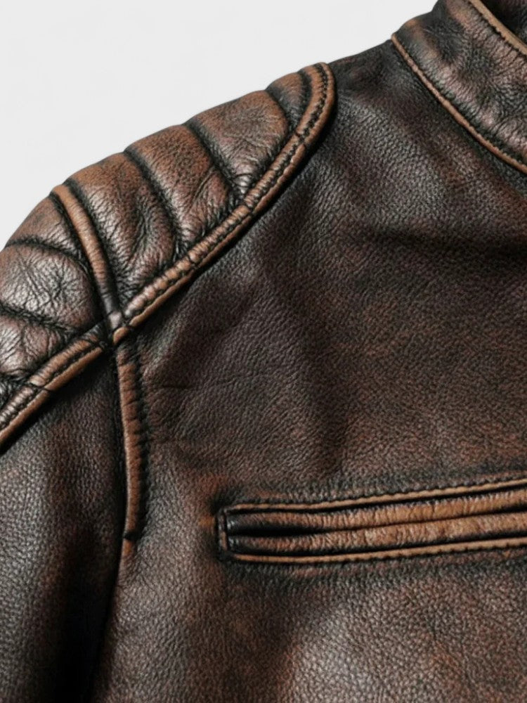 Troels™ | Vintage leather jacket for men