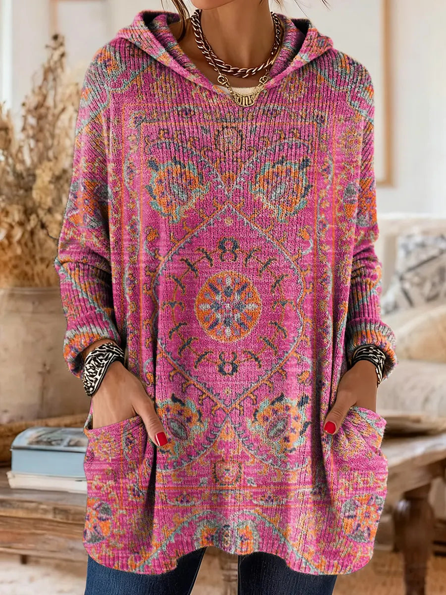 Seraphina Retro Hooded Knit