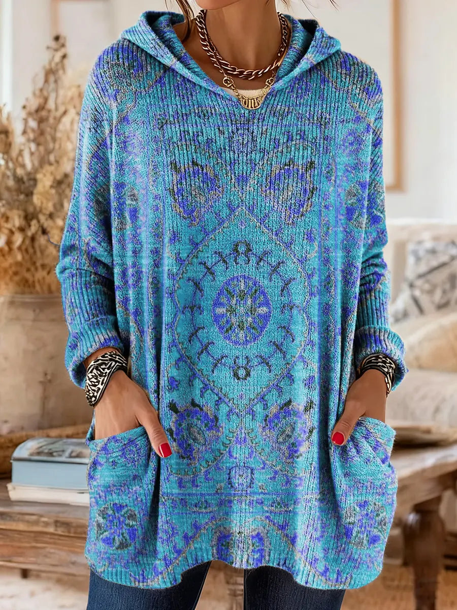 Seraphina Retro Hooded Knit