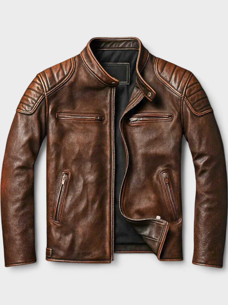 Troels™ | Vintage leather jacket for men
