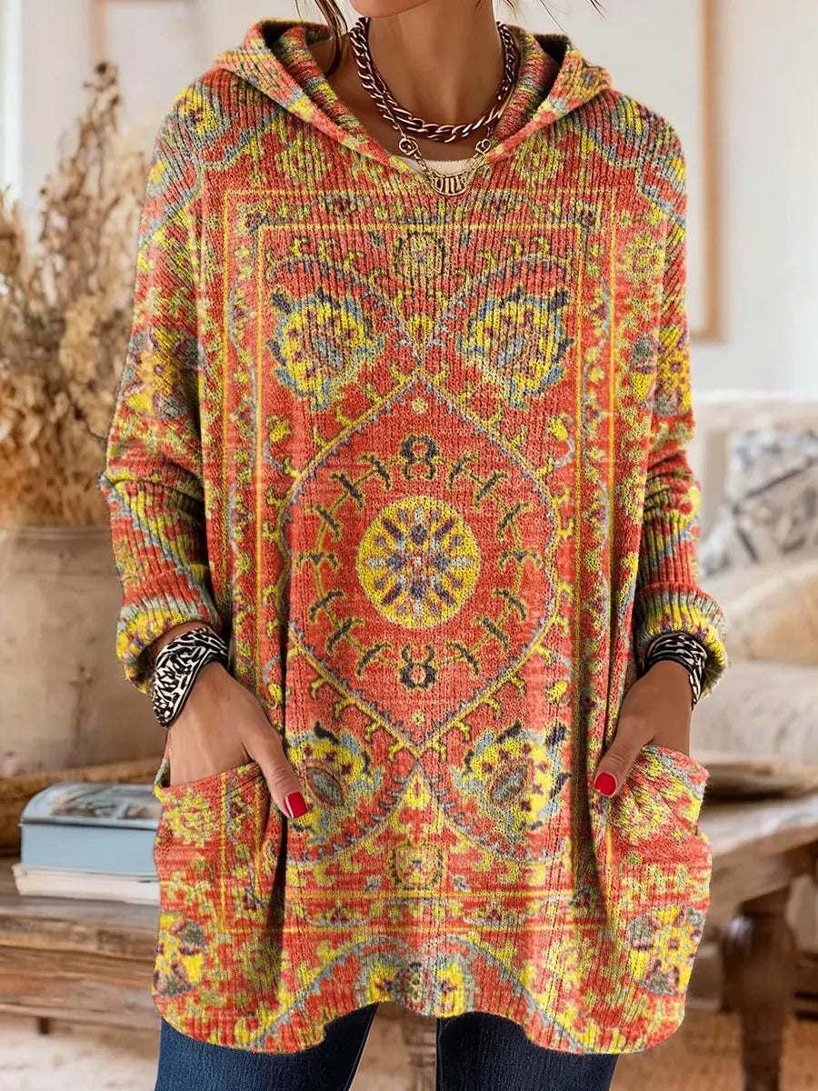 Seraphina Retro Hooded Knit