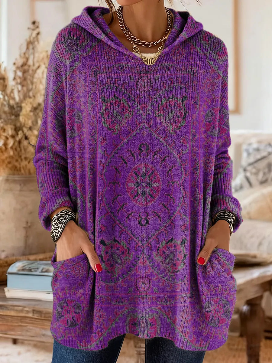 Seraphina Retro Hooded Knit
