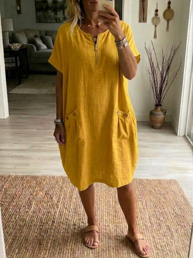 Tessa™ | Casual Cotton Blend Dress