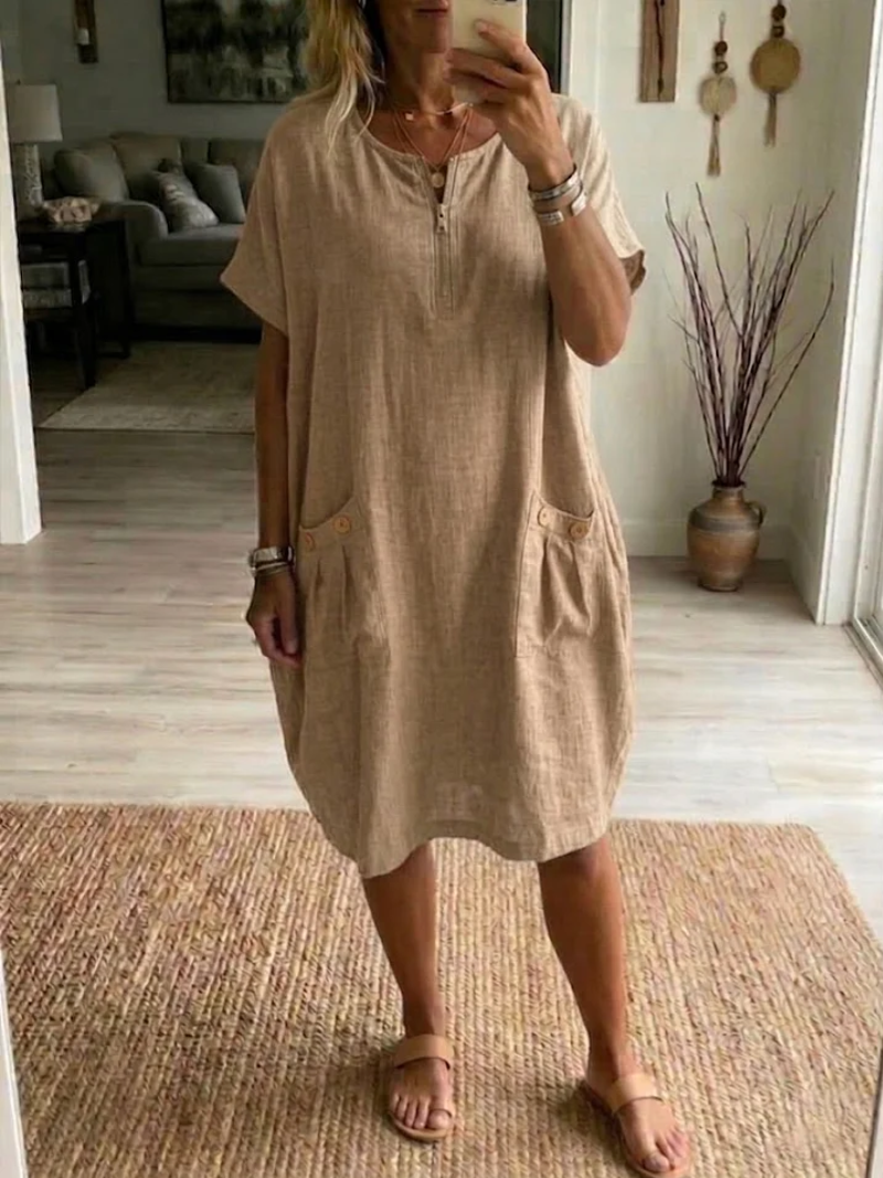 Tessa™ | Casual Cotton Blend Dress