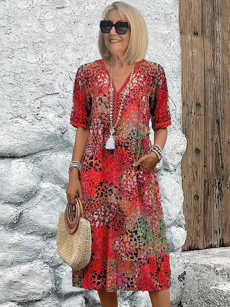 Averline | Vibrant Mid-length Dress