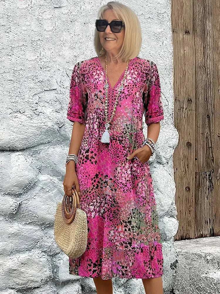 Averline | Vibrant Mid-length Dress