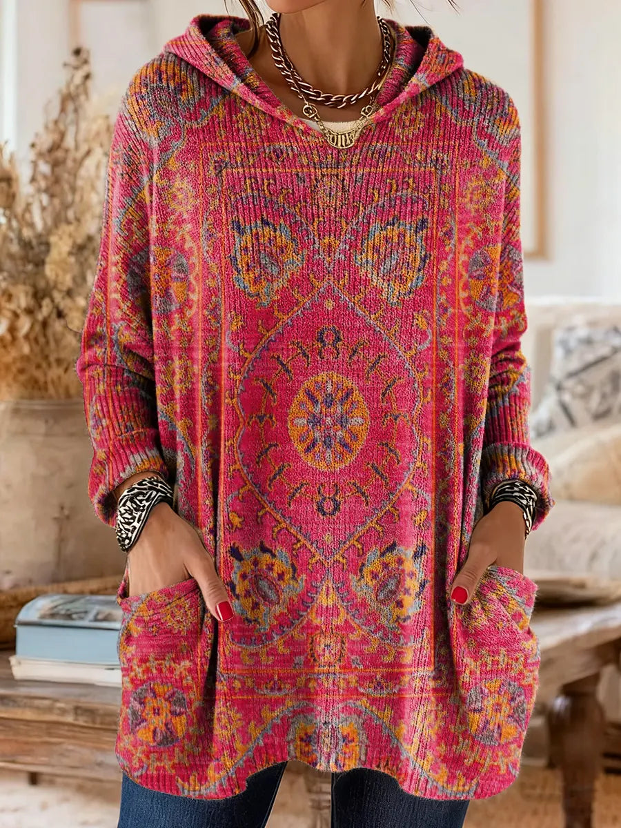 Seraphina Retro Hooded Knit