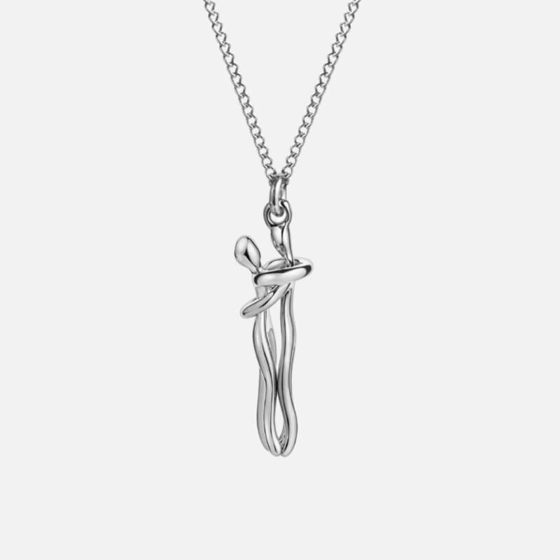 Melrose - Hugging Couple Necklace