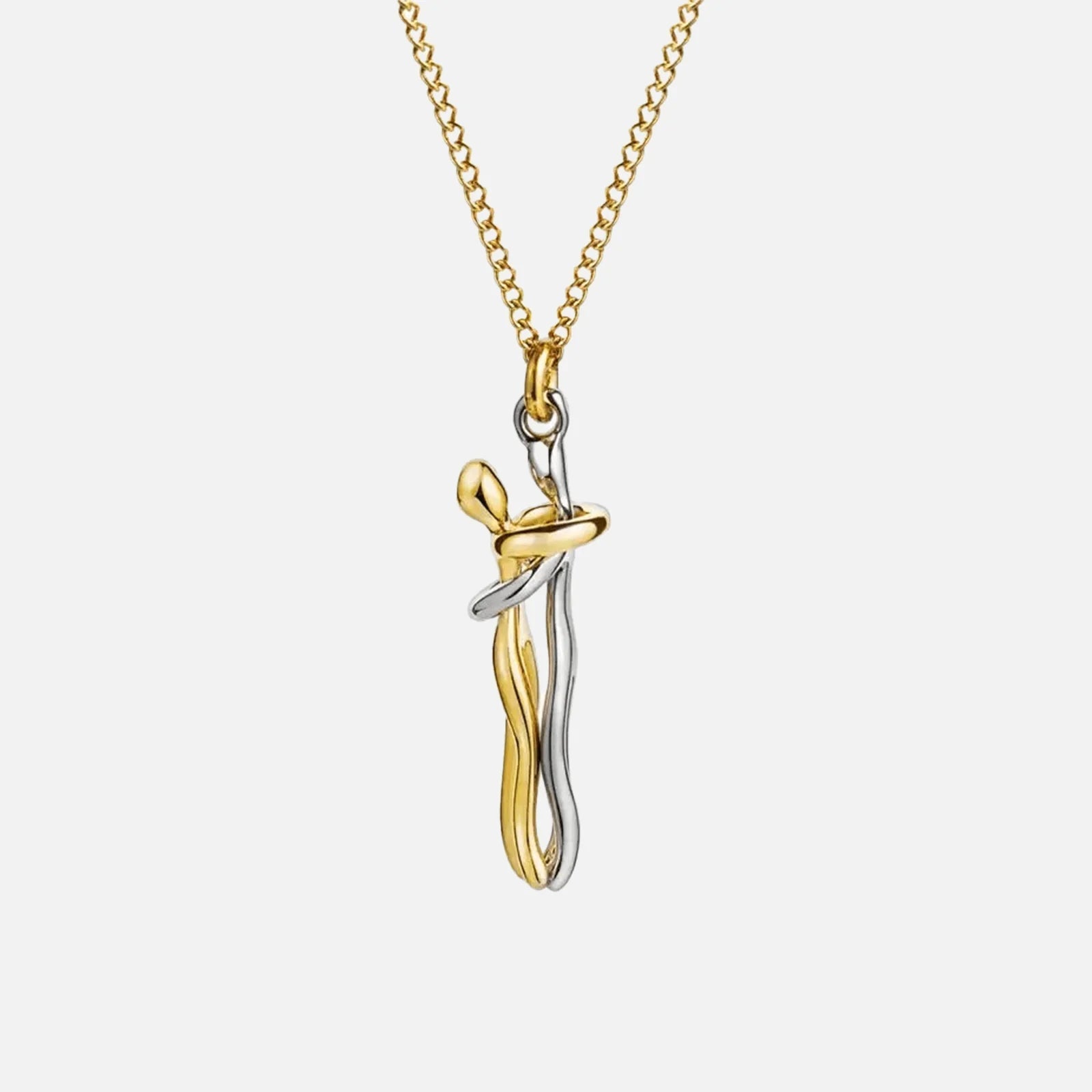 Melrose - Hugging Couple Necklace